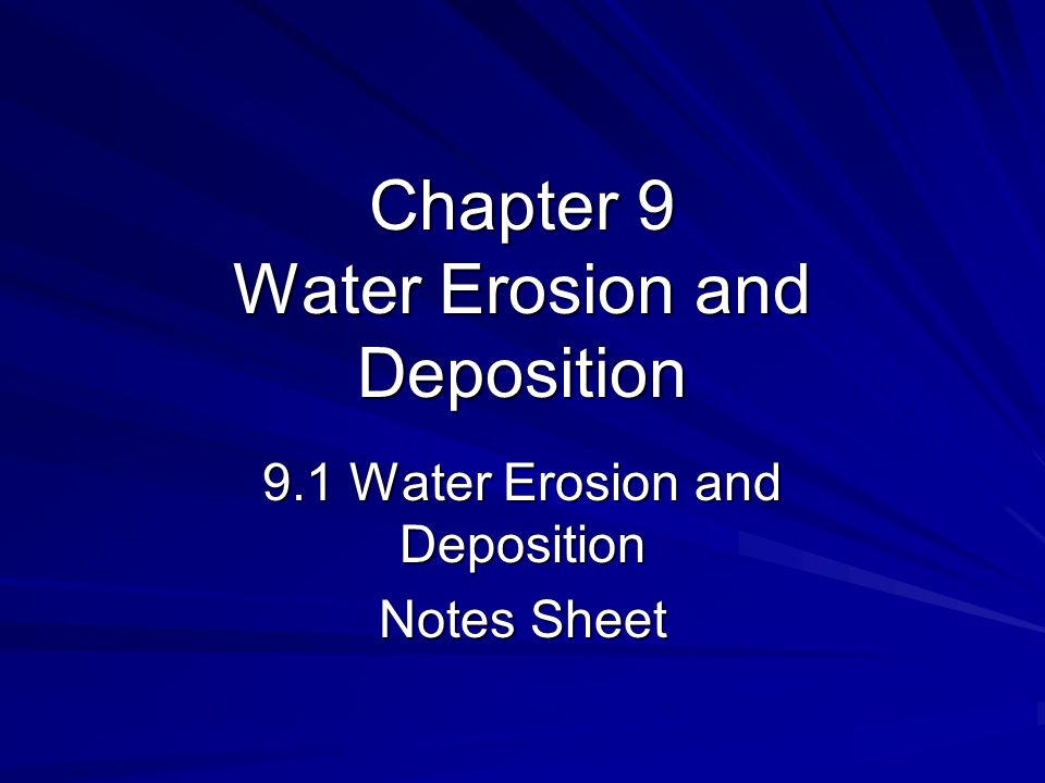 Chapter 1: The Water Planet